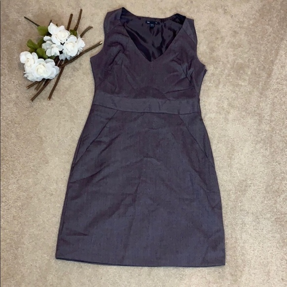 GAP NWOT Fitted Purple Dress with Pockets Size 4